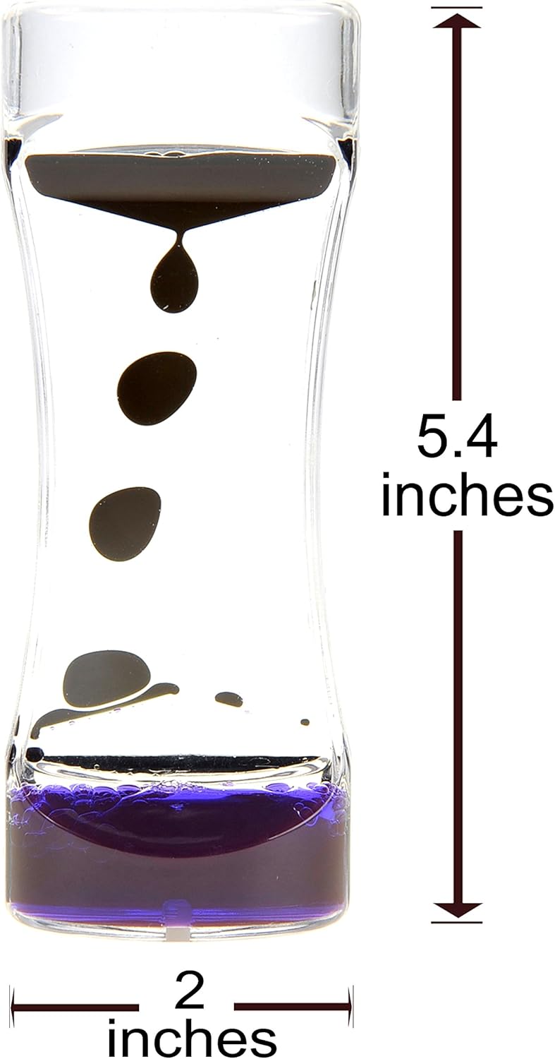 PowerTRC Liquid Motion Bubbler, Relaxing and Calming for Anxiety, Autism & ADHD Fun Bubbler Timer Gift for Kids and Adults