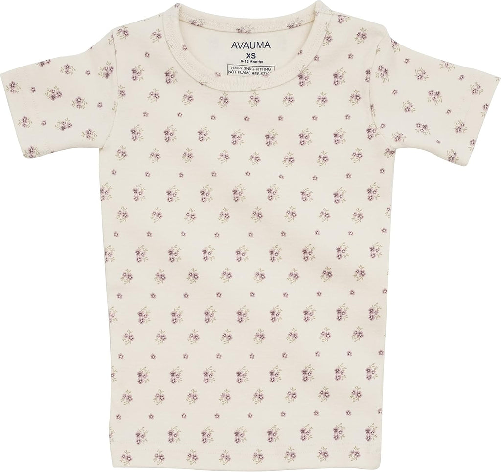 AVAUMA Baby Boys Girls Pajama Set 6M-7T Kids Cute Toddler Snug fit Pattern Design Pjs Cotton Sleepwear