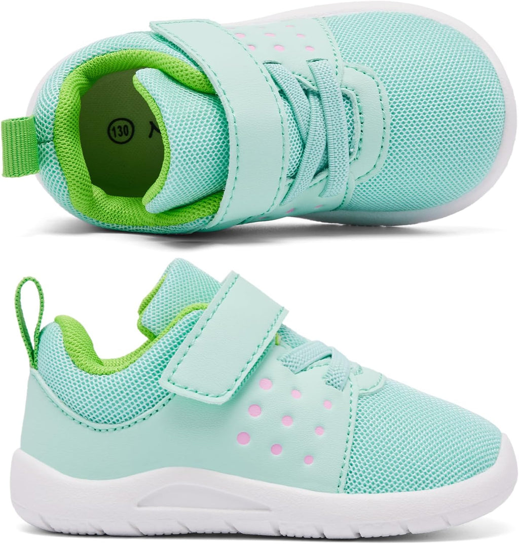 MORENDL Toddler Baby Shoes 0-4 Years Boy Girl Lightweight Breathable Non-Slip Sports Sneakers Running Walking Tennis Barefoot Shoes