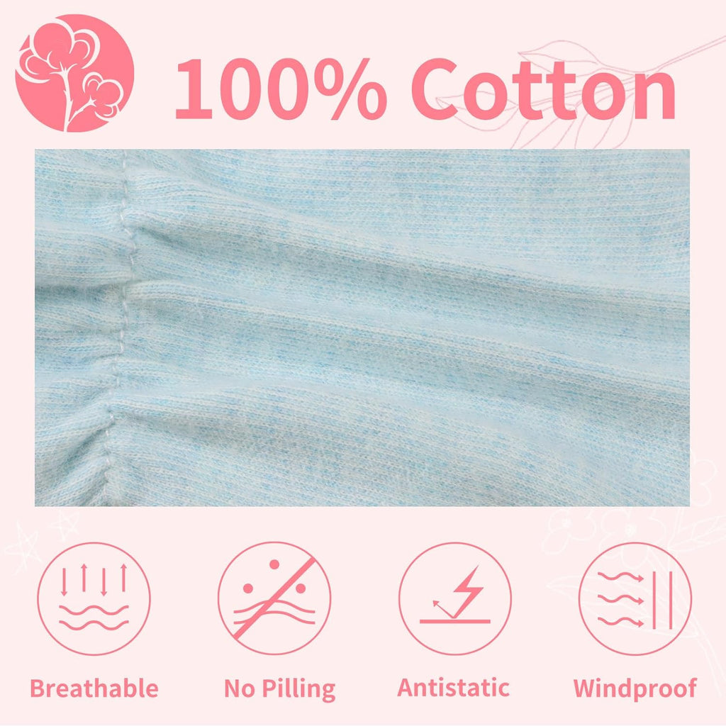 Newborn Baby Mittens Infant No Scratch Gloves Cotton Mitts for Baby Girls Boys