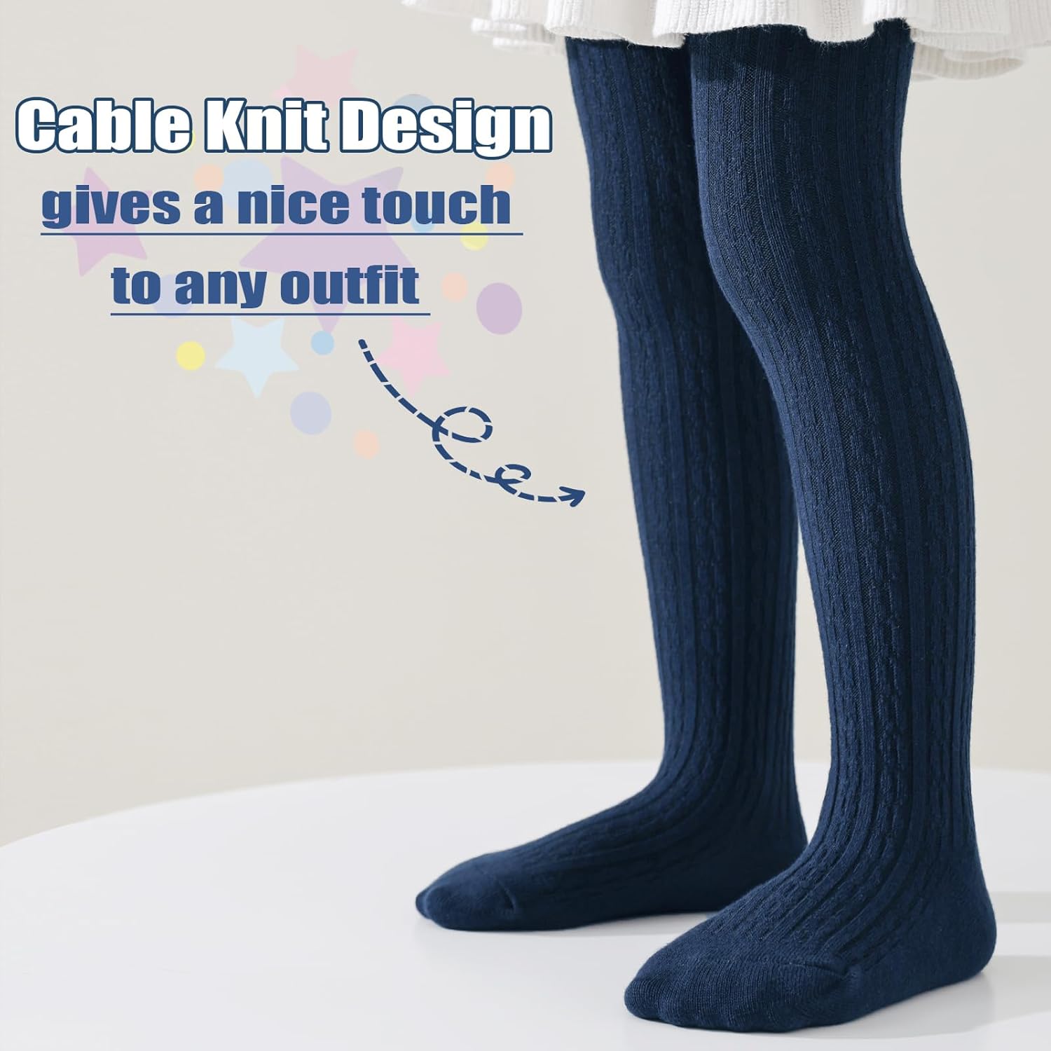 Mini angel Baby Tights Toddler Cable Knit Tights Cotton Warm Leggings Pantyhose Soft Stockings