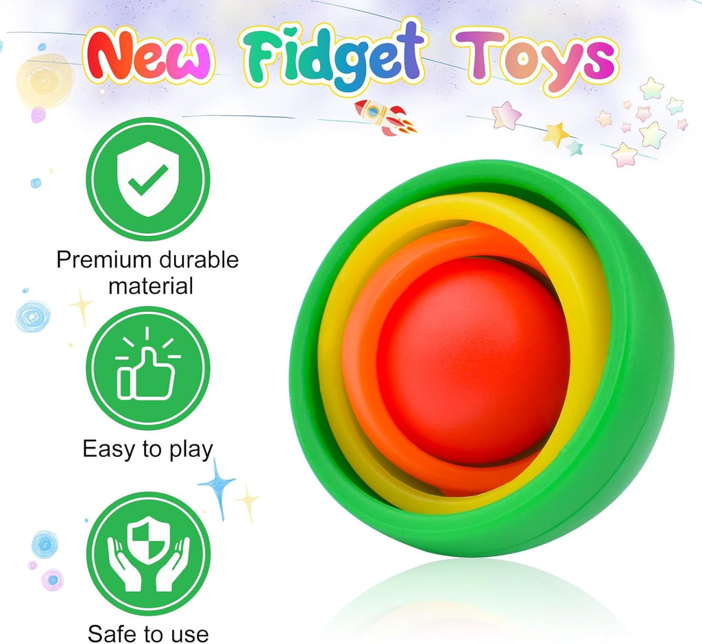 Fidget Toy for Adults, Gyro Fidget Desk Toys, Ideal Gift for Boys Girls Teens Kids, ADHD Autism Stress Relief Finger Toy Hand Fidget Spinner for Classroom
