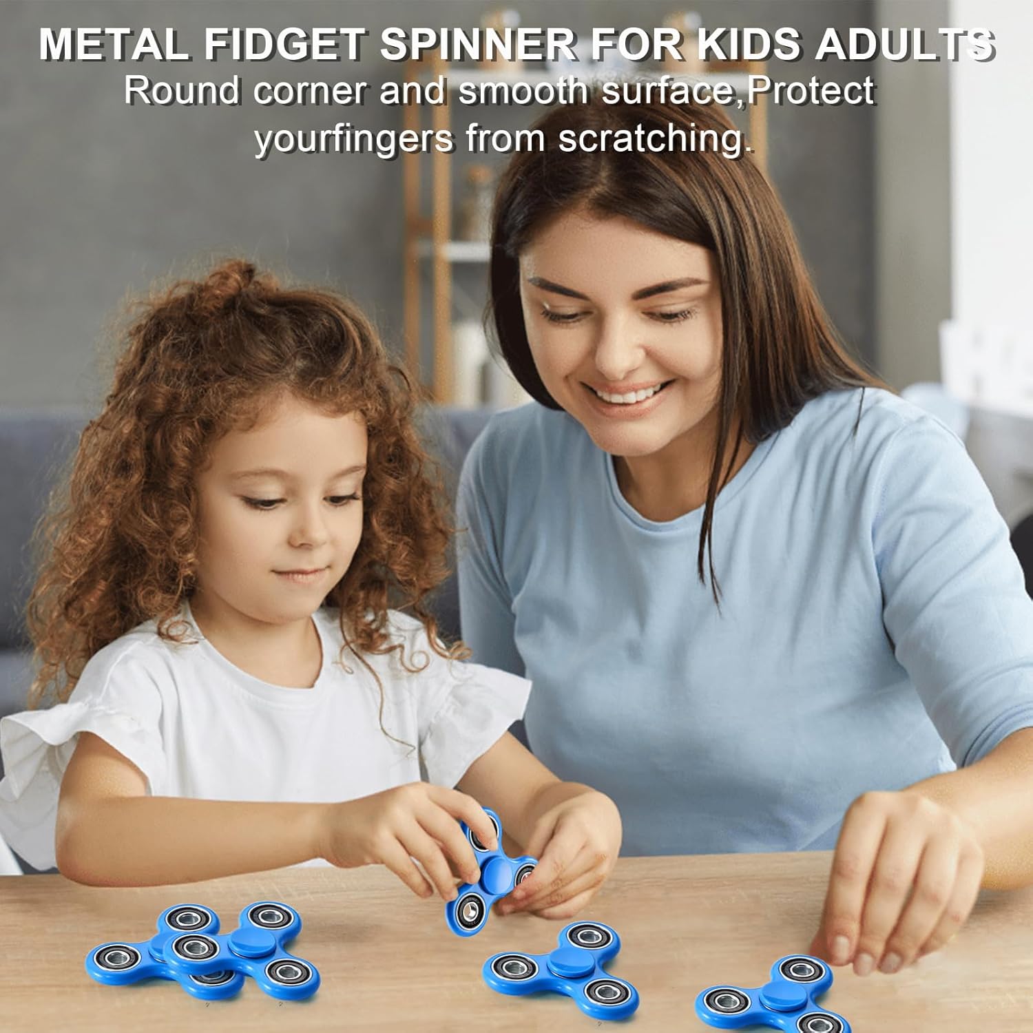 SCIONE Fidget Spinner Toy 1 Pack, Stress Anxiety Relief Sensory Fidget Toys for Kids Adults, Cool Fidget Spinners for ADHD Autism Birthday Gifts Stocking Stuffers Classroom Prizes for Boys Girls