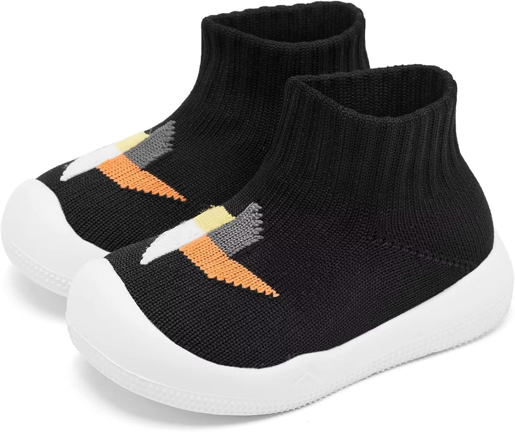 Eashi Baby Boy Girl Non-Skid Indoor Infant Walking Shoes Breathable Warm Elastic Sock Shoes with Memory Sole Protect Toes Outdoor Sneakers