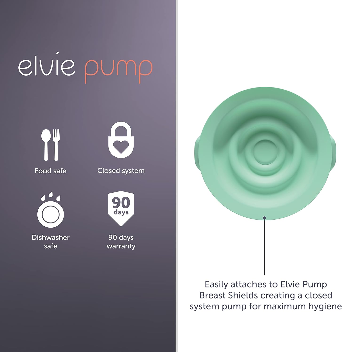 Elvie - Breast Pump Seals - Accessories for Breastmilk Storage, Pumps & Breastfeeding Essentials - 2 Pack