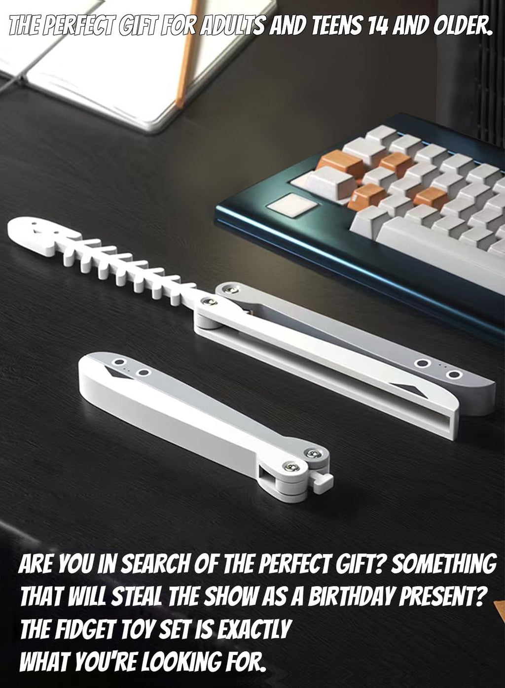 Fidget Gun Toy, Fidget Blaster Gun 1911 Titan Stress Shot ADHD Gun, 3D Printed Stress Anxiety Relief Pistol Toys