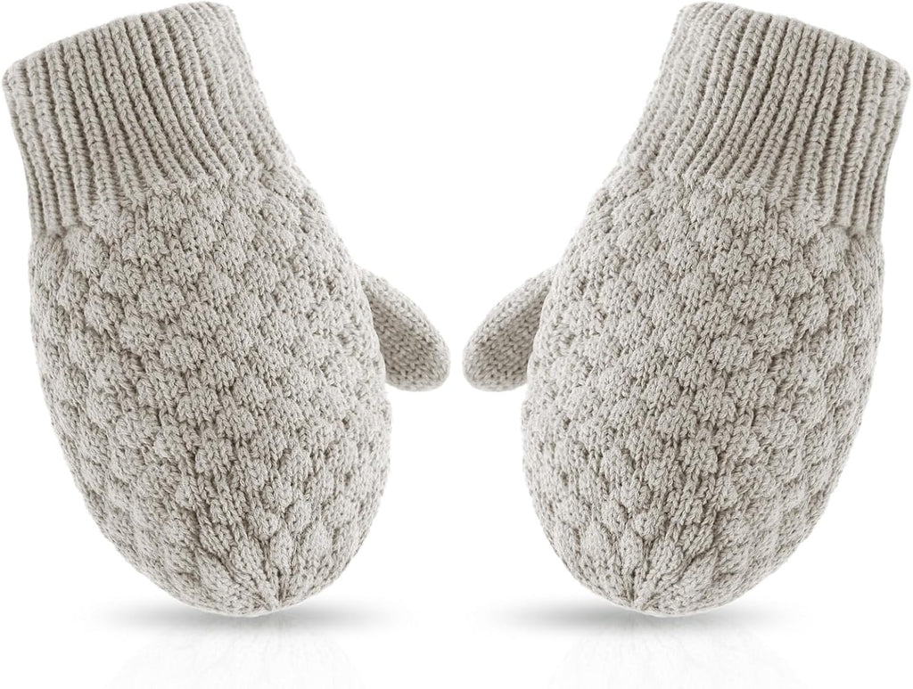 Baby Knit Mittens Toddler Boys Girls Gloves Winter Infant Newborn No Scratch Mitten 0-3 Years