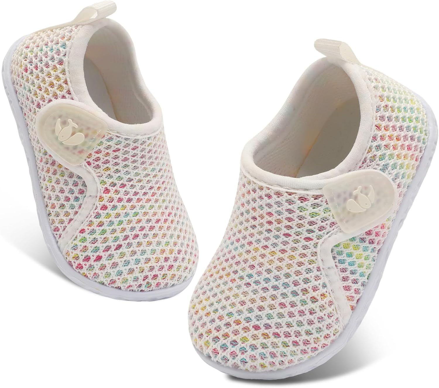 FEETCITY Baby Boys Girls First Walking Shoes Infant Sneakers Crib Shoes Breathable Lightweight Slip On Shoes