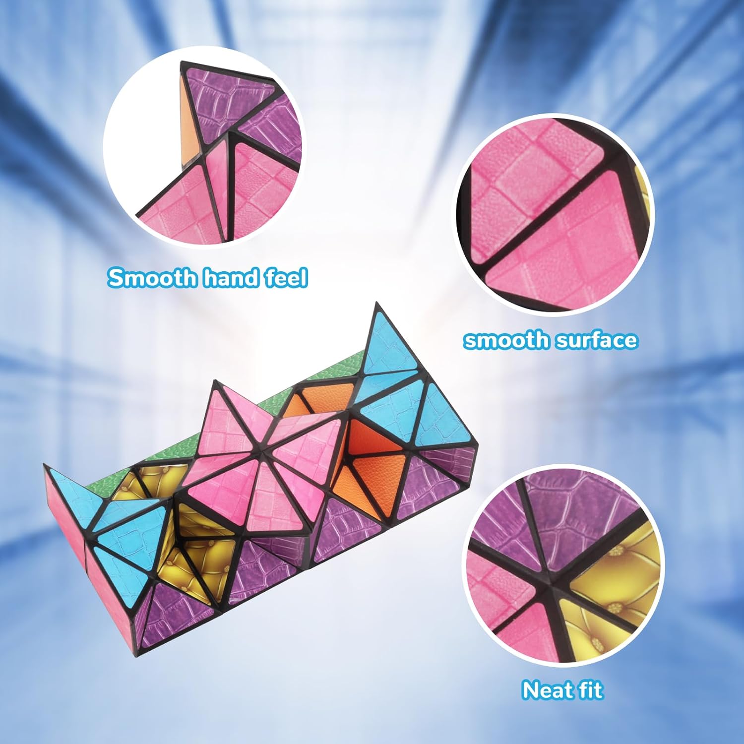 Fidget Toys Star Cube: Infinity Cubes Magic Cube Cool Stuff Gadgets Things Unique Birthday Gifts Boys Girls Kids Adults Anxiety Stress Relief Sensory Toy Fidget Blocks