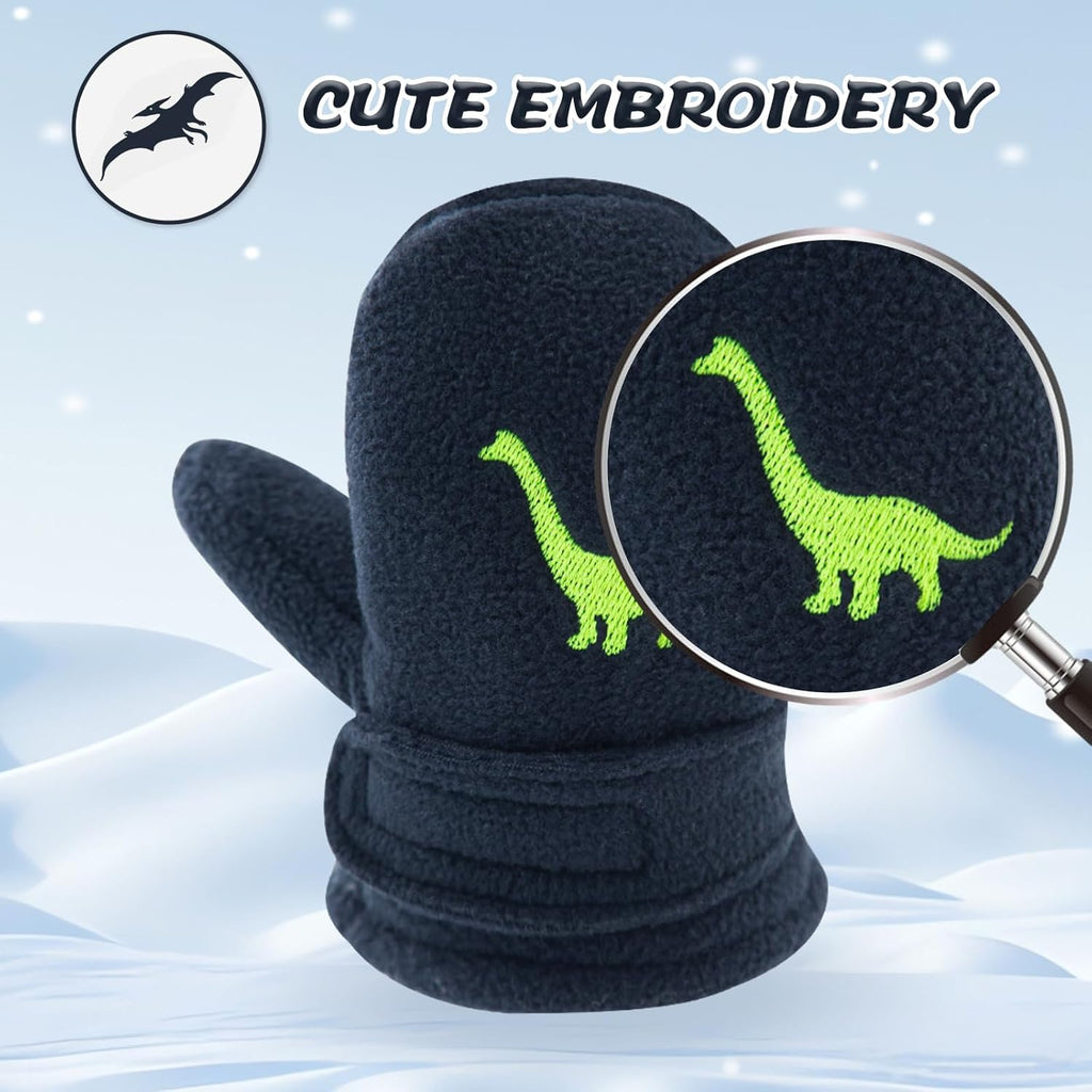 BAVST Baby Toddler Winter Mittens Girls Warm Fleece Lined Gloves Kids Sherpa Lined Mittens for Boys