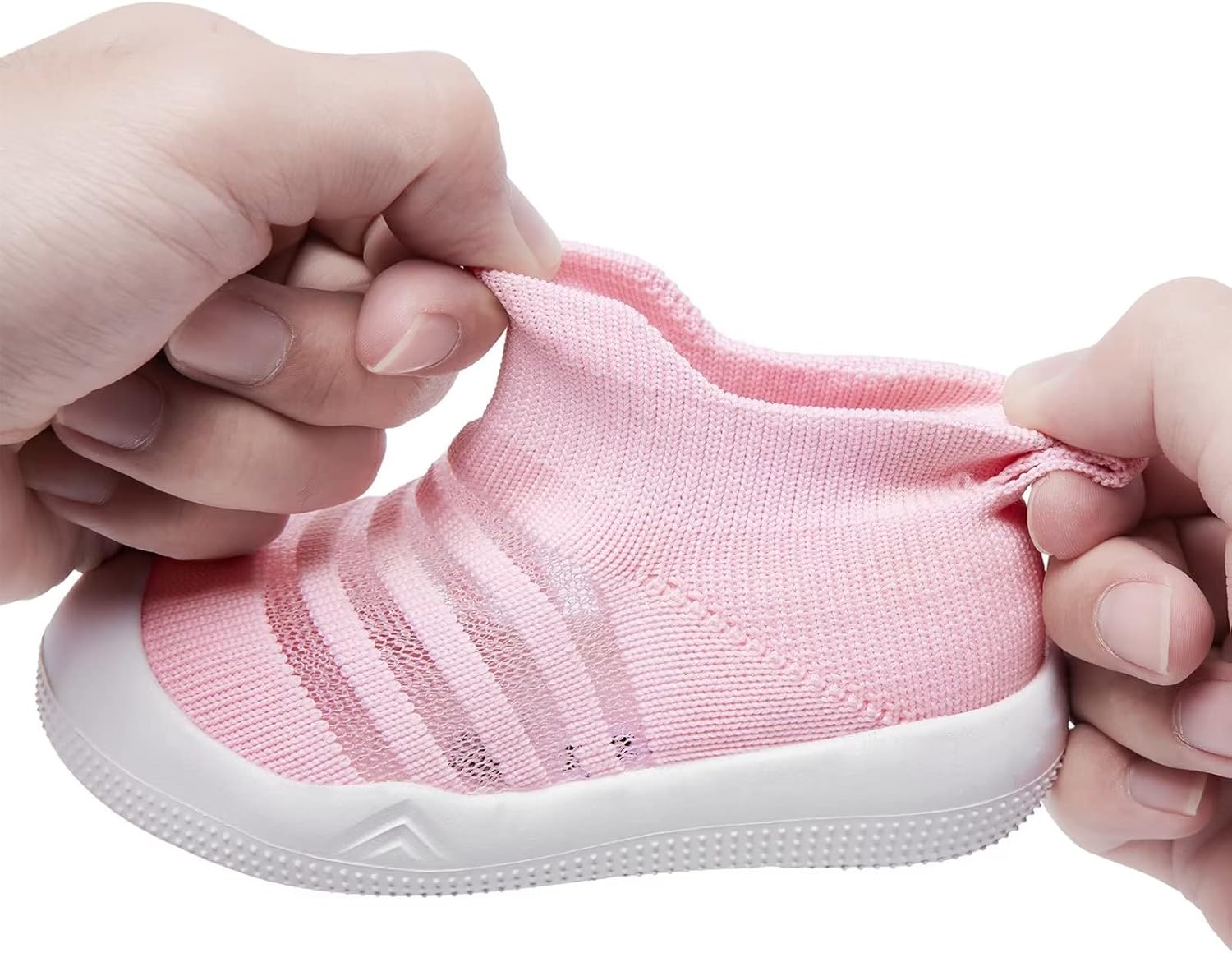 Eashi Baby Boy Girl Non-Skid Indoor Infant Walking Shoes Breathable Warm Elastic Sock Shoes with Memory Sole Protect Toes Outdoor Sneakers