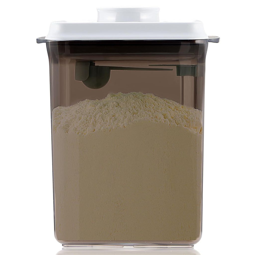 Pop Airtight Formula Container, 2300ml Baby Formula Dispenser on The Go - BPA-Free Formula Holder, 28OZ, 1.76LB, 800g, Brown