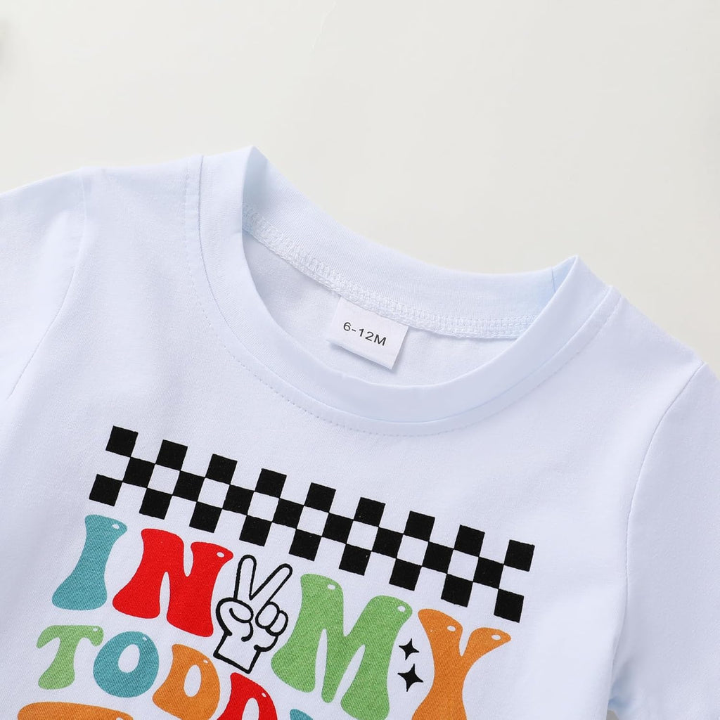 Happy Town Toddler Clothes Baby Boy Girl Smiley Face Shirt Short Sleeve T-Shirt Tee Summer Tops Outfits