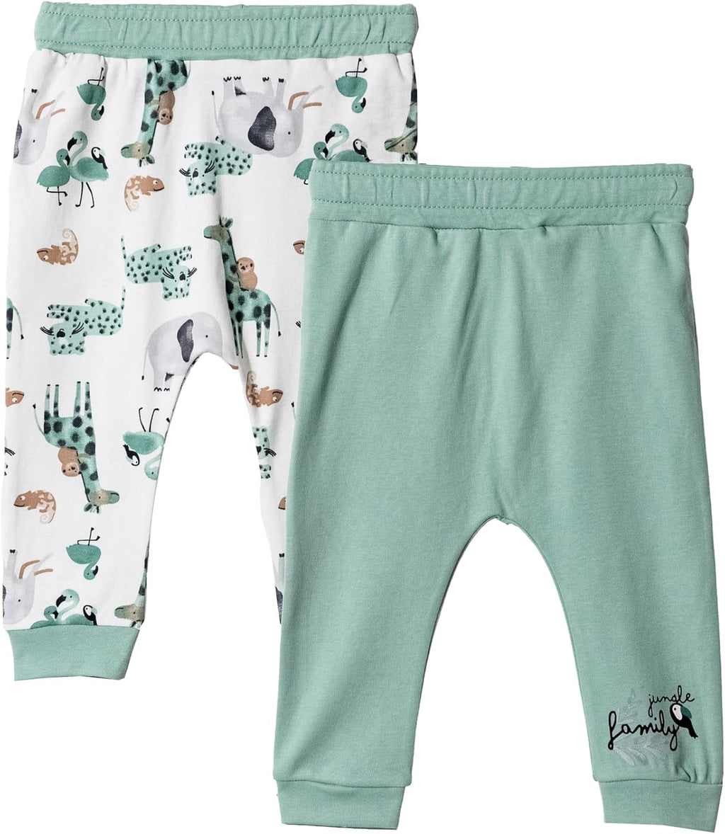 Toddler and Baby Unisex Pants 2-Pack -Baby Pants 0-3 Months to 18-24 Months Baby Cotton Sweatpants Jogger Boy Girl