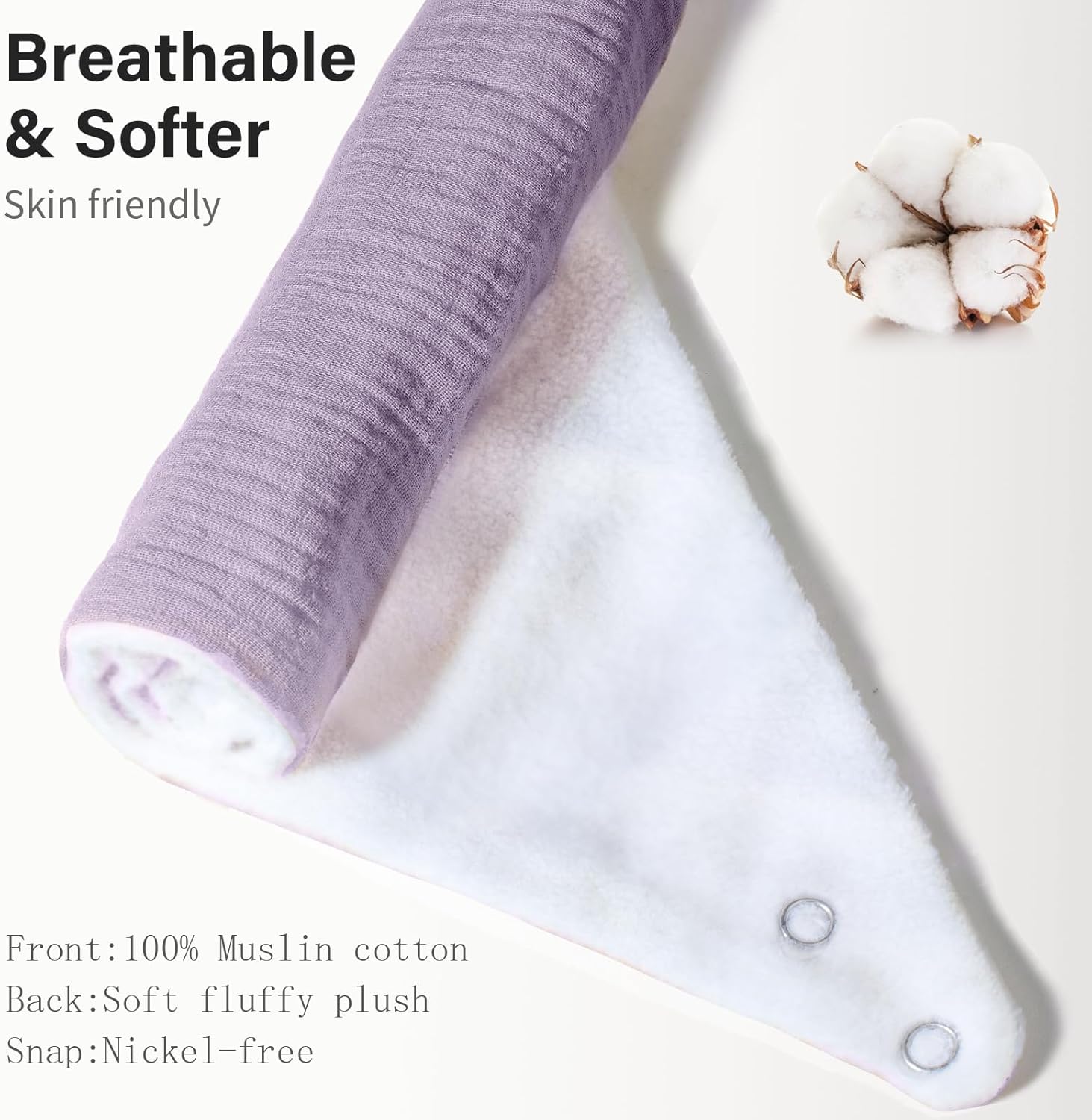 Muslin Baby Bibs,Soft Triangular Baby Bandana Drool Bibs for Baby Boy Girl,Solid Colors Bib for Drooling Teething