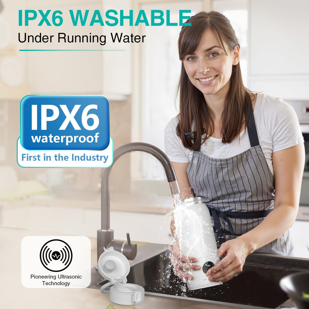 Koalababy Portable Bottle Warmer for Travel – Baby Bottle Warmer with Fast Heating, 17oz Large Capacity Milk Warmer for Breastmilk, Formula, Water, IPX6 Washable, for Car, Airplane & Outdoor Travel