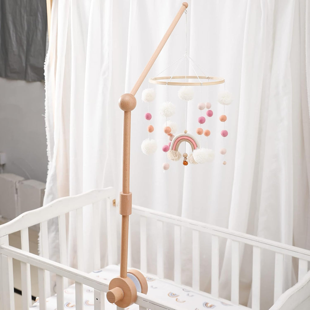 Crib Mobile Arm | Wooden Crib Mobile Holder | Nursery Decor for Newborn Boys and Girls