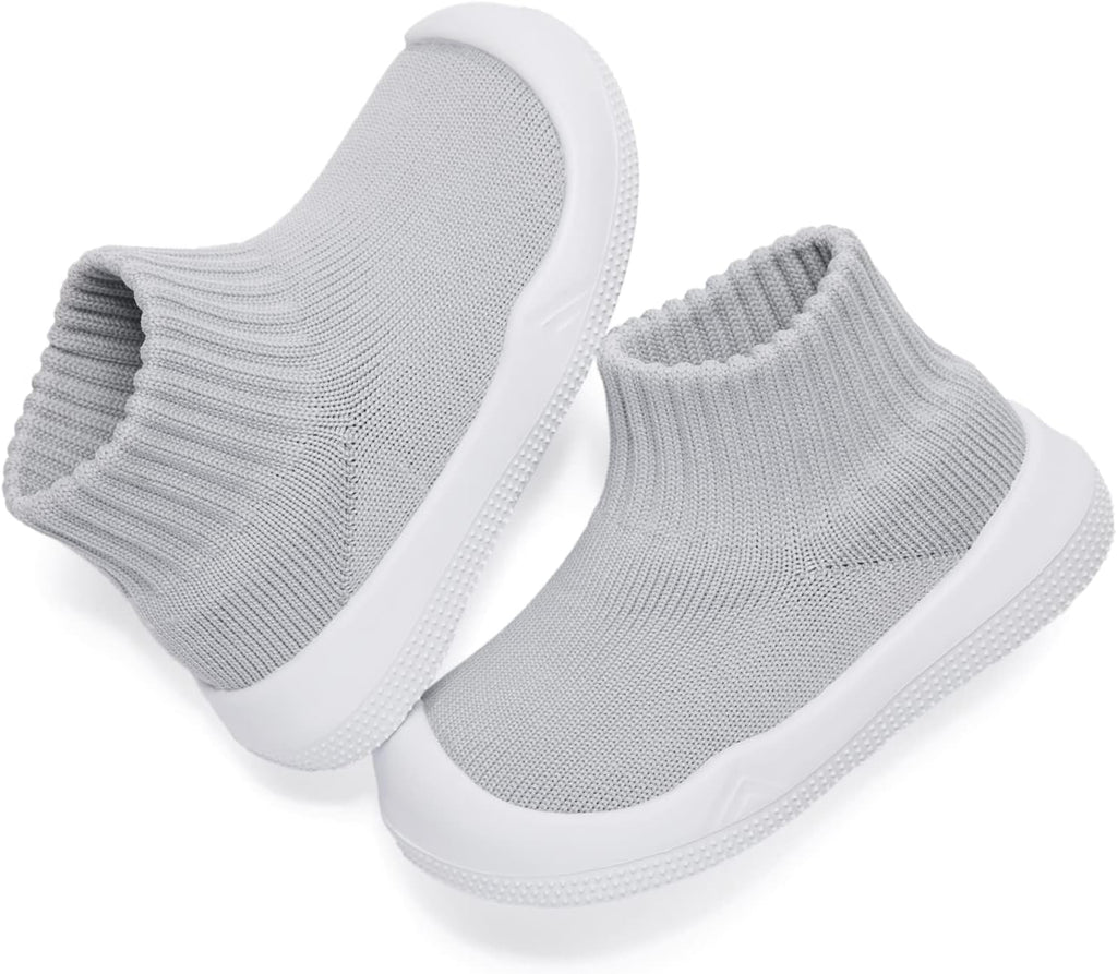 Eashi Baby Boy Girl Non-Skid Indoor Infant Walking Shoes Breathable Warm Elastic Sock Shoes with Memory Sole Protect Toes Outdoor Sneakers