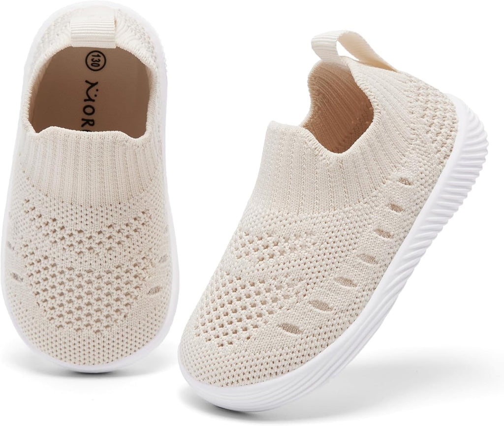 MORENDL Baby Toddler Walking Socks Non-Slip Breathable Unisex Casual Sneakers