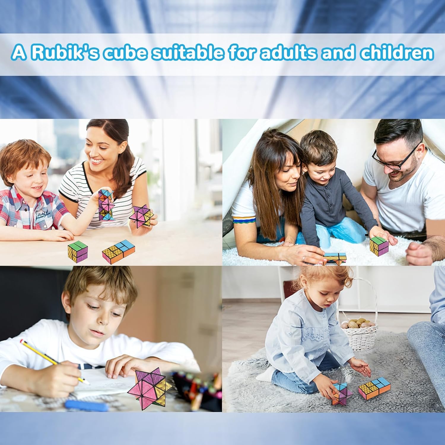 Fidget Toys Star Cube: Infinity Cubes Magic Cube Cool Stuff Gadgets Things Unique Birthday Gifts Boys Girls Kids Adults Anxiety Stress Relief Sensory Toy Fidget Blocks