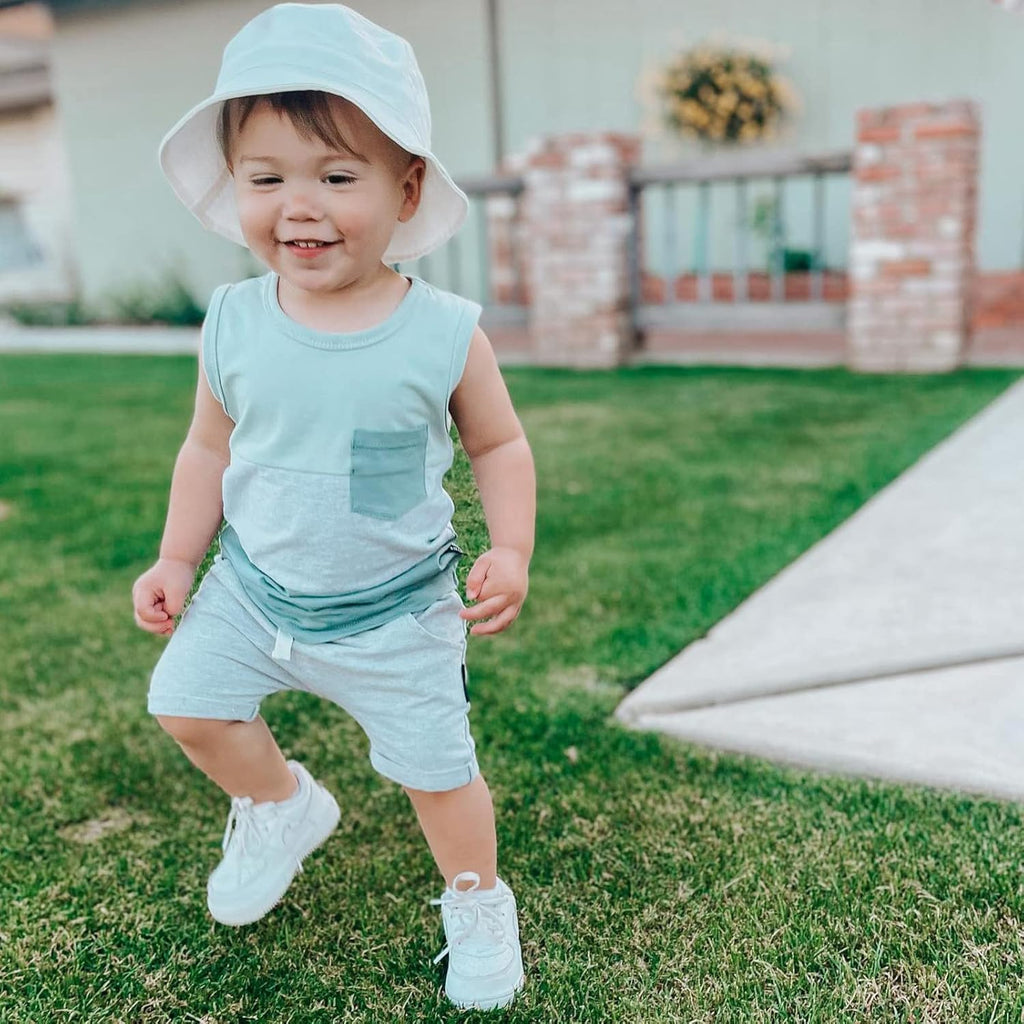 Kupretty Baby Boy Summer Clothes Sleeveless Tank Tops Vest T-Shirt + Casual Shorts Toddler Outfits Set