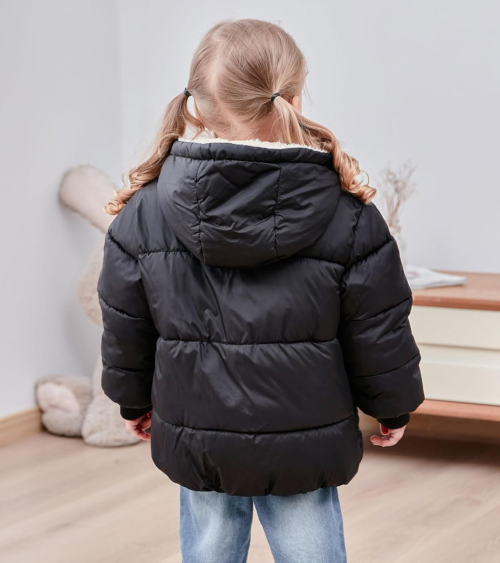 TUONROAD 1-6T Baby Girl Boy Winter Fleece Coats Toddler Warm Puffer Jackets Kids Down Alternative Outerwear