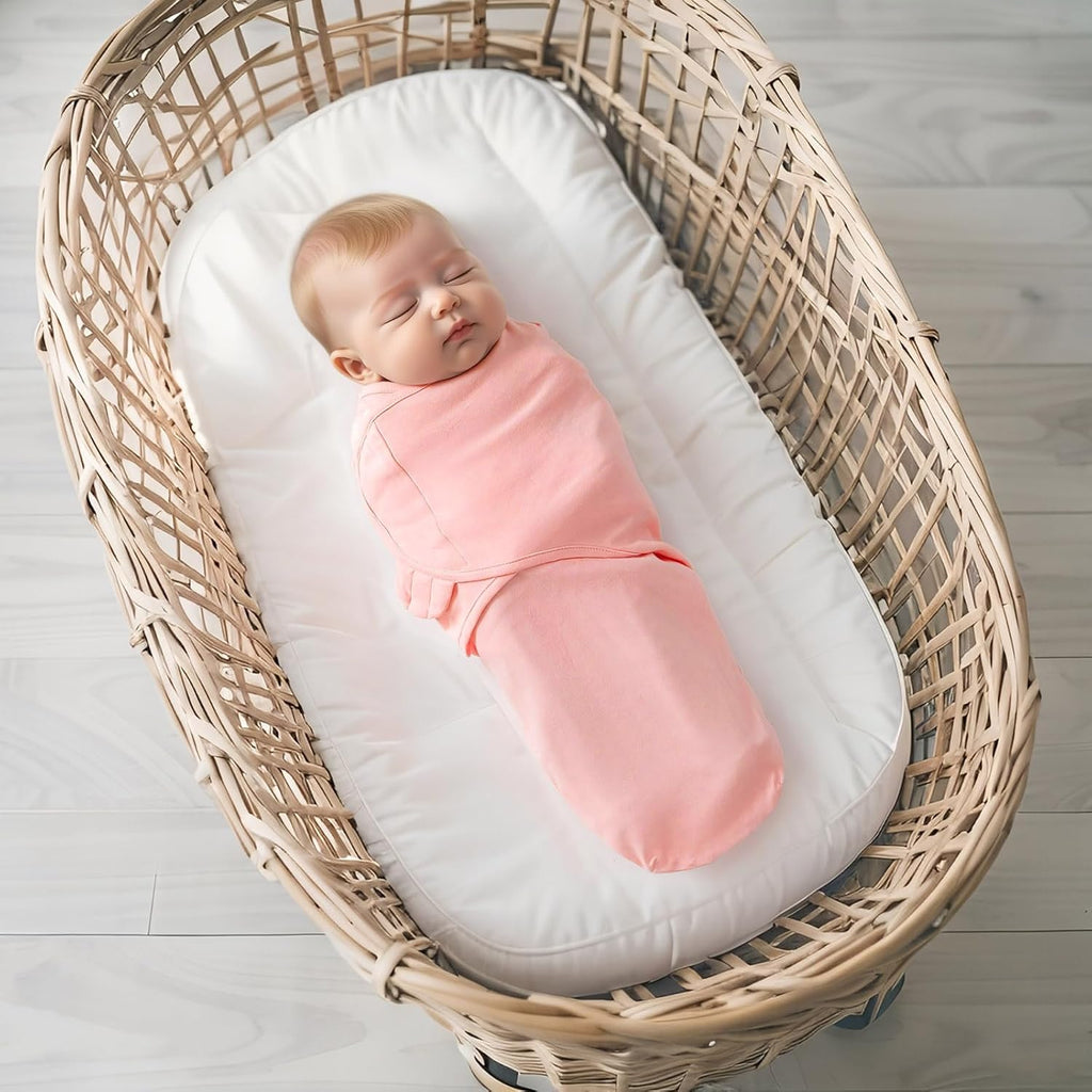 Baby Swaddle Blanket for Boys Girls, 3 Pack Infant Sleep Sacks, 0-6 Months Cotton Newborn Sleeping Bag