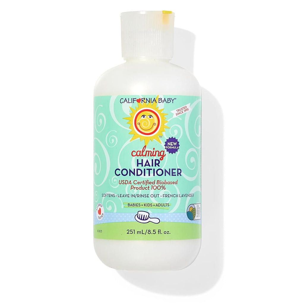 California Baby Calming Hair Conditioner | 100% Plant-Based Kids Conditioner | Rinse-out or Leave in Conditioner | Lavender Scent | 251 mL / 8.5 oz