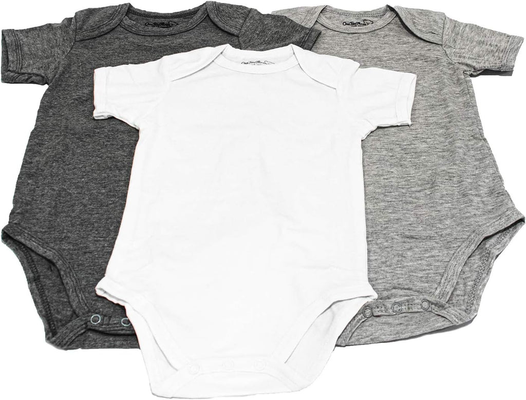 123 Bear Baby Cotton Spandex short-sleeve bodysuits unisex boy girl