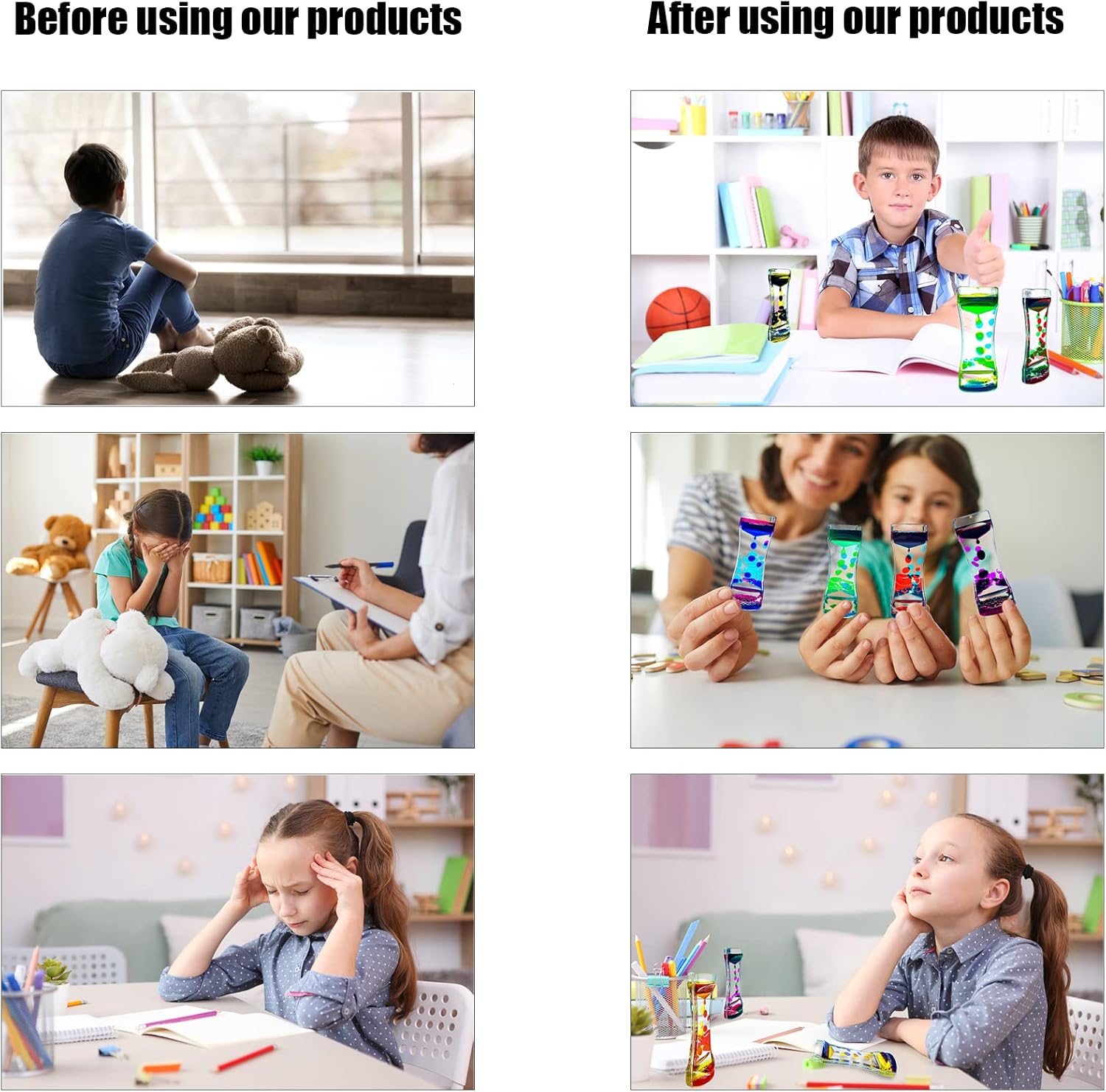 Liquid Motion Bubbler for Kids and Adults Pack of 1 Great Rainbow Series Liquid Bubbler Timer Sensory Fidget Relaxation Stress Relief and Anxiety Relief Relaxing Autism