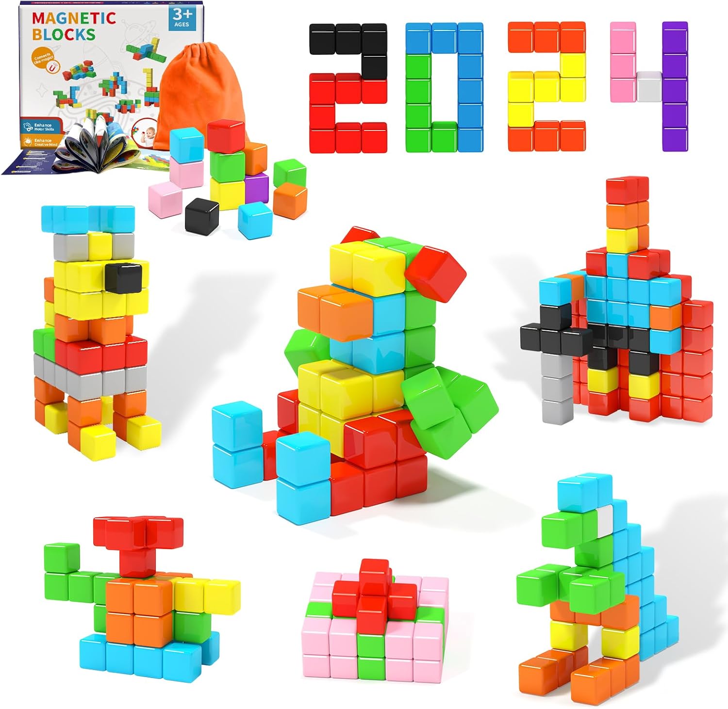 40pcs Magnetic Blocks for Toddler Toys