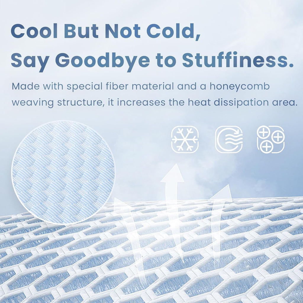 Baby Play Mat for Summer,1.3 Thick Memory Foam Cooling Floor Tummy Time Mat, Soft & Breathable, Non-Slip Rectangular for Toddlers’ Playtime & Rest(Light Blue,39"x59")