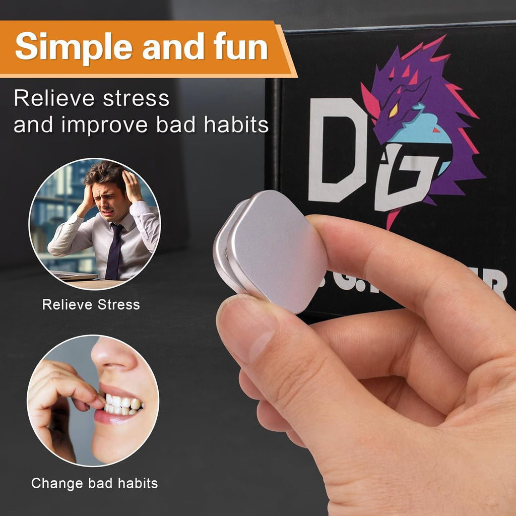 Fidget Toys Adults See-Saw, Mini Metal Fidget Slider Magnetic Fidget Clicker Fidget Toys for Adults Anxiety Stress Relieve, Focus, Inspiration, Good Gift for Men Boyfriend