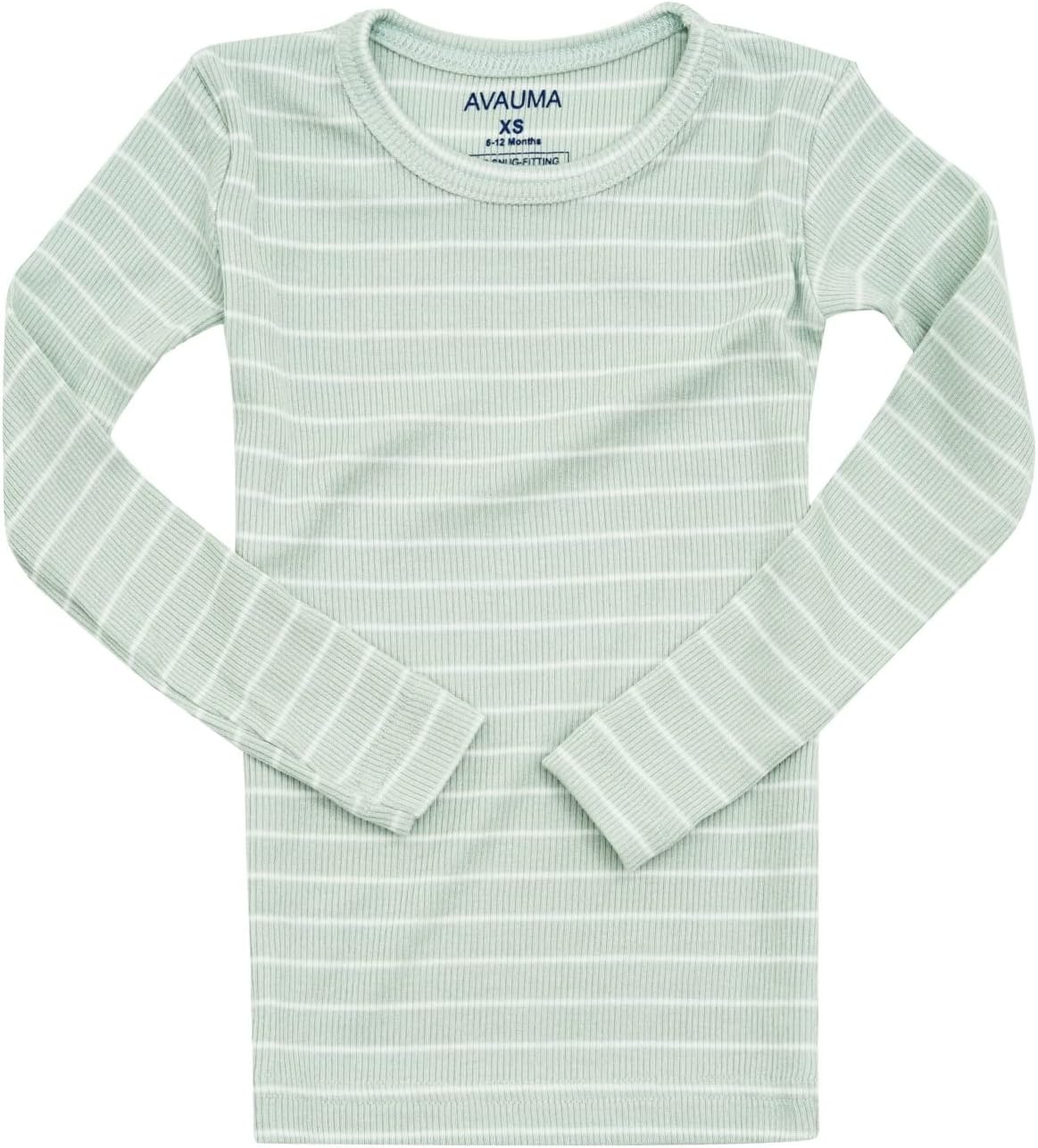 AVAUMA Stripe Pattern Baby Boys Girls Pajama Set Kids Toddler Snug fit Ribbed Sleepwear pjs for Daily Life Style