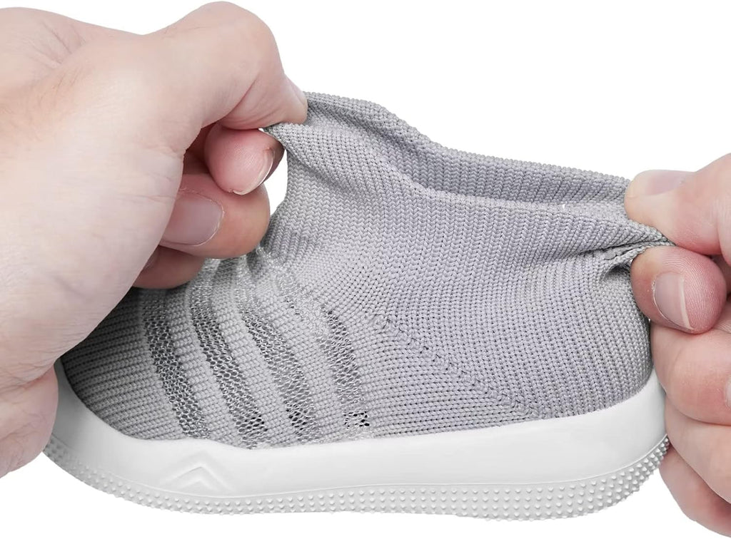 Eashi Baby Boy Girl Non-Skid Indoor Infant Walking Shoes Breathable Warm Elastic Sock Shoes with Memory Sole Protect Toes Outdoor Sneakers