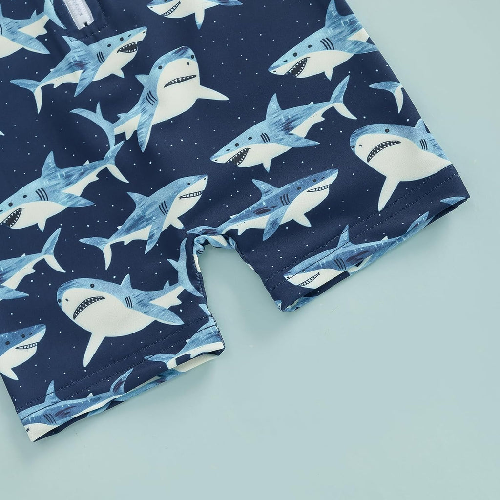 Hnyenmcko Baby/Toddler Boy Rash Guard Swimsuit Long Sleeve One Piece Zipper Swimwear Sunsuit Infant Bathing Suit Beachwear