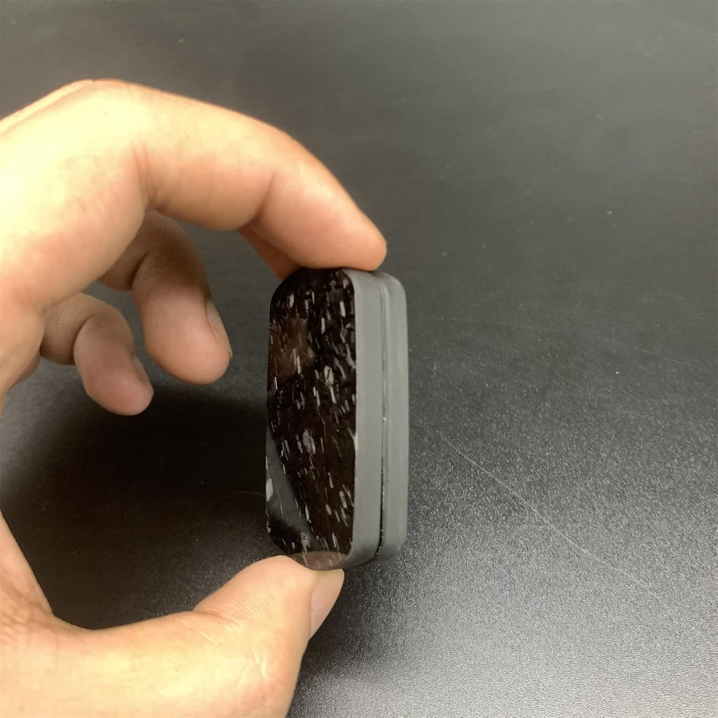 Rectangular Block Carbon Fiber Push Haptic Slider Adult Fidget Toys EDC ADHD Tool Anti-Anxiety Fidget Slider Stress Relief Toys Cool Stuff for Men (Forged Texture)