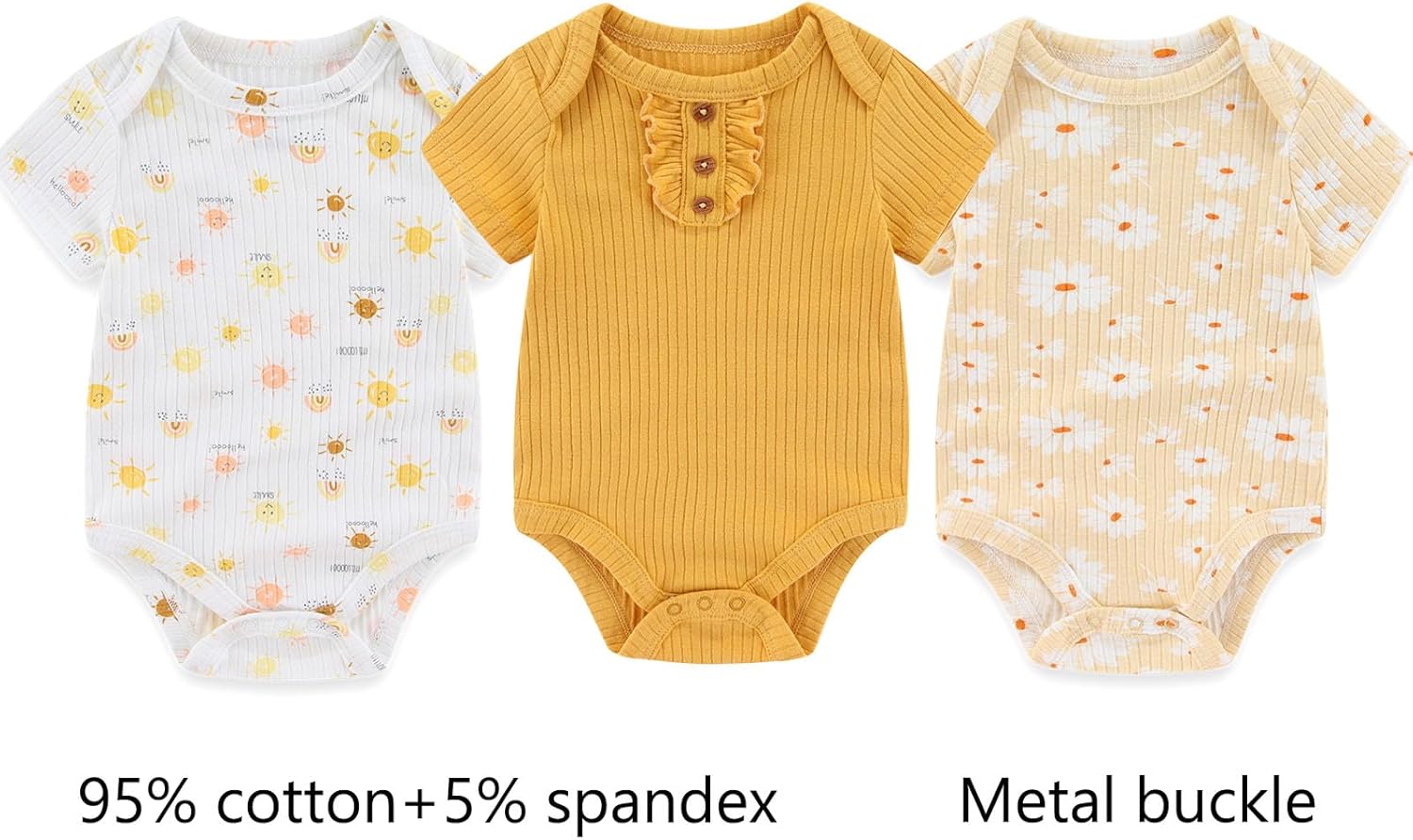 Baby Bodysuit and Pant Sets Ribbed Romper Soft Newborn Boy Girl Clothes Outfits Layette Gift Set