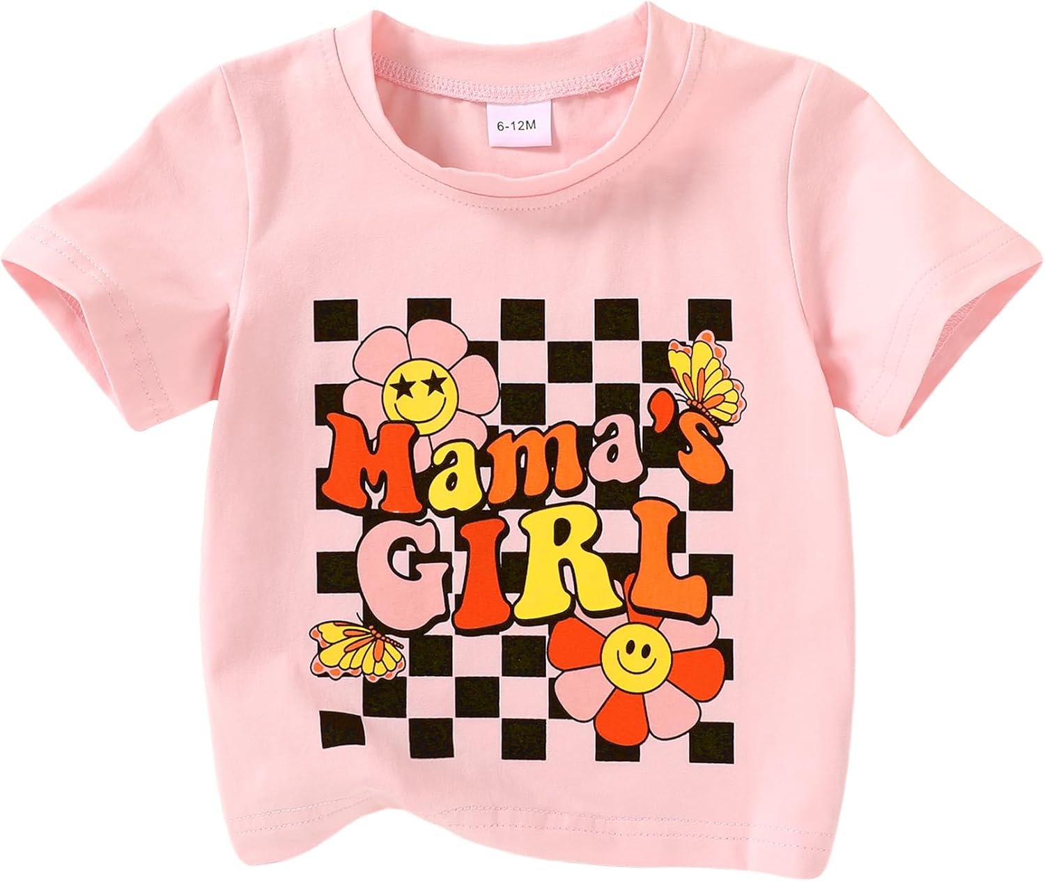 Happy Town Toddler Clothes Baby Boy Girl Smiley Face Shirt Short Sleeve T-Shirt Tee Summer Tops Outfits