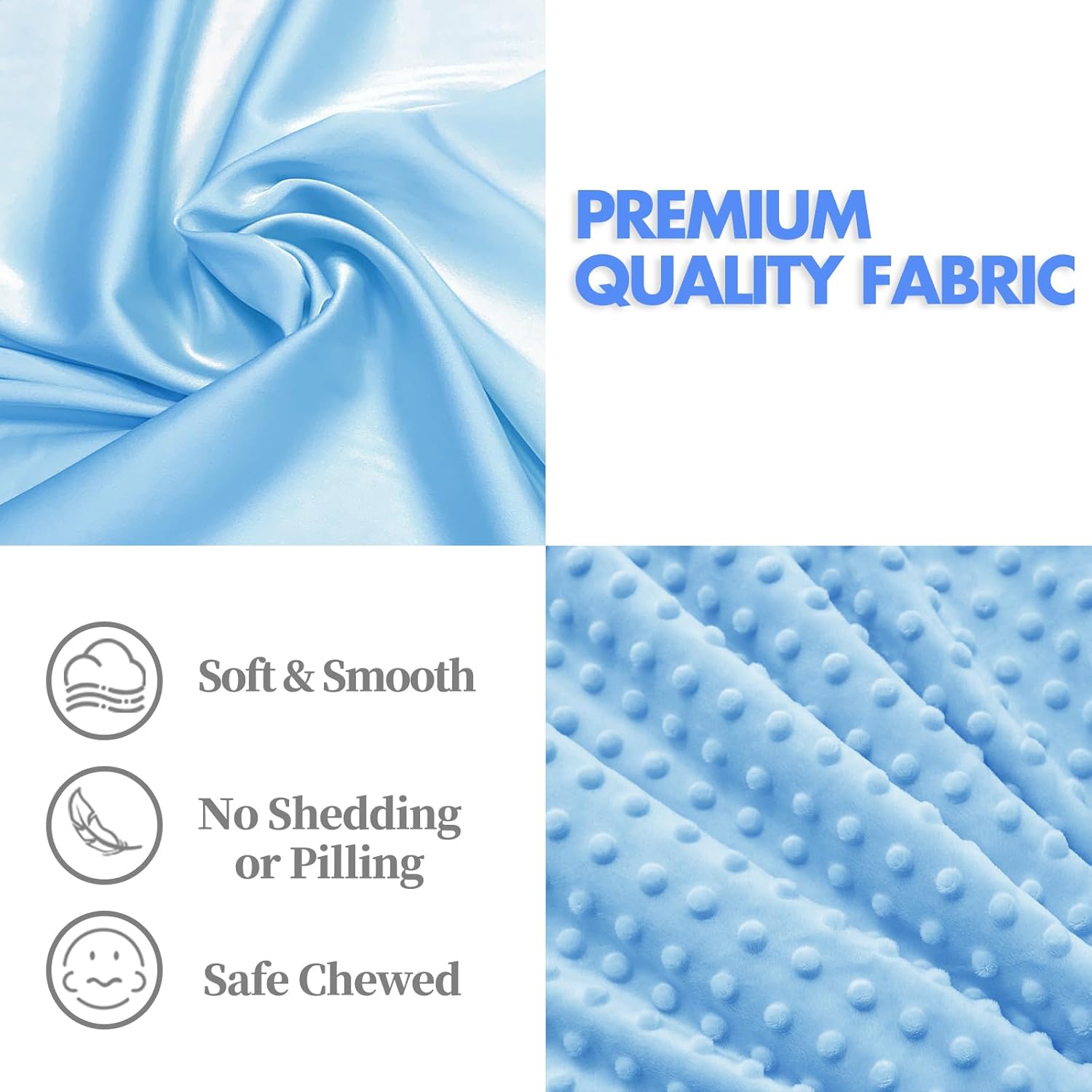 Loveys for Babies, Soft Baby Security Blanket Lovies for Babies, Stuffed Animals Blankie for Newborn Infant with Baby Snuggle Toy, Boys Gilrs Gifts Blue Bear Security Blanket 16 Inch