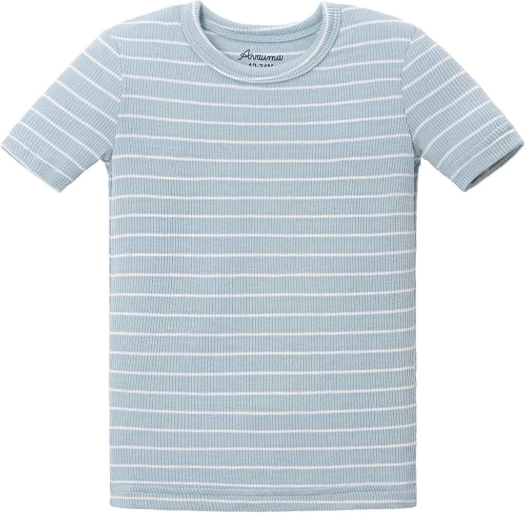 AVAUMA Stripe Pattern Baby Boys Girls Pajama Set Kids Toddler Snug fit Ribbed Sleepwear pjs for Daily Life Style