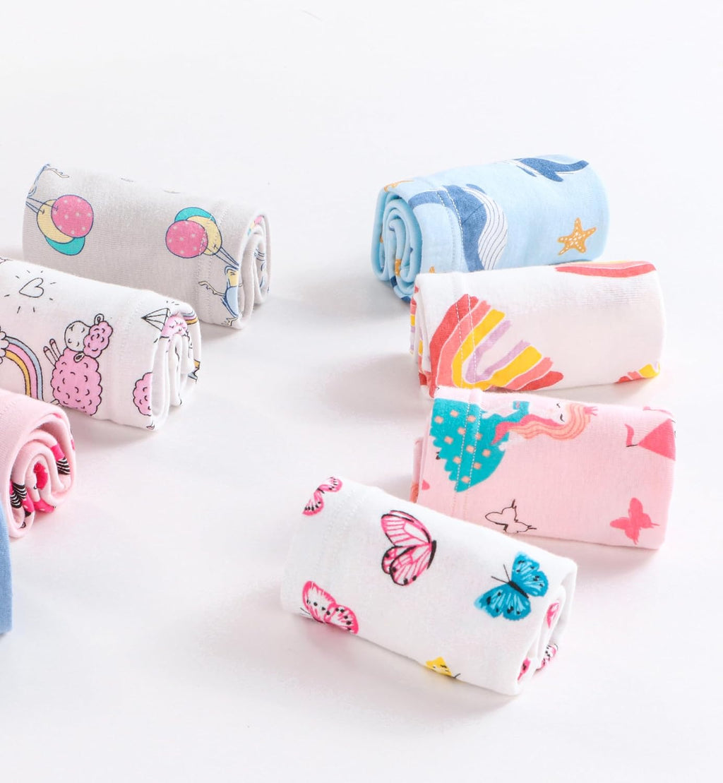 Sladatona Soft Girls Boyshort Panties Cotton Briefs Kids Underwear