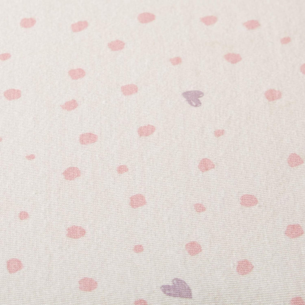 HonestBaby Organic Cotton Changing Pad Cover, Love dot, One Size