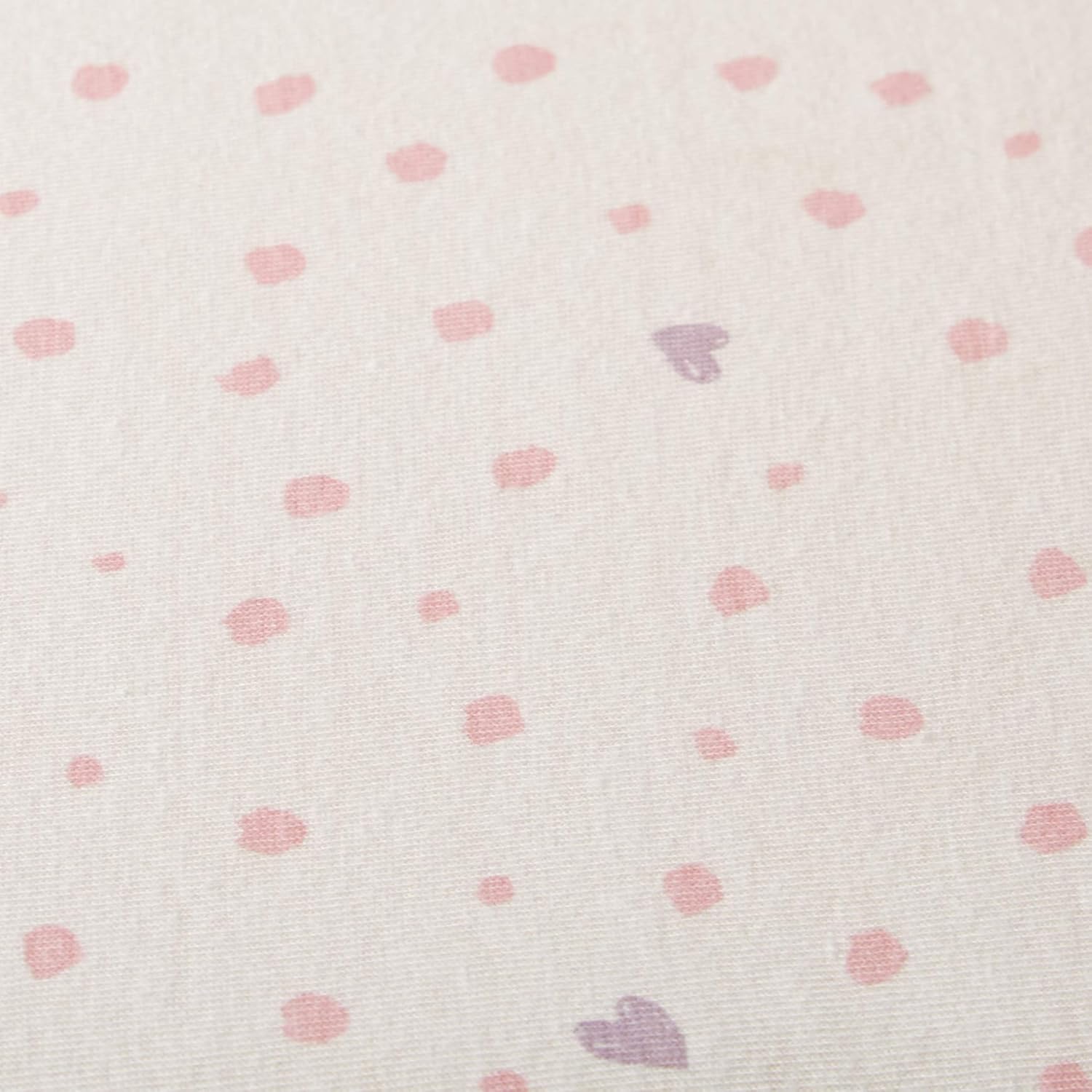 HonestBaby Organic Cotton Changing Pad Cover, Love dot, One Size
