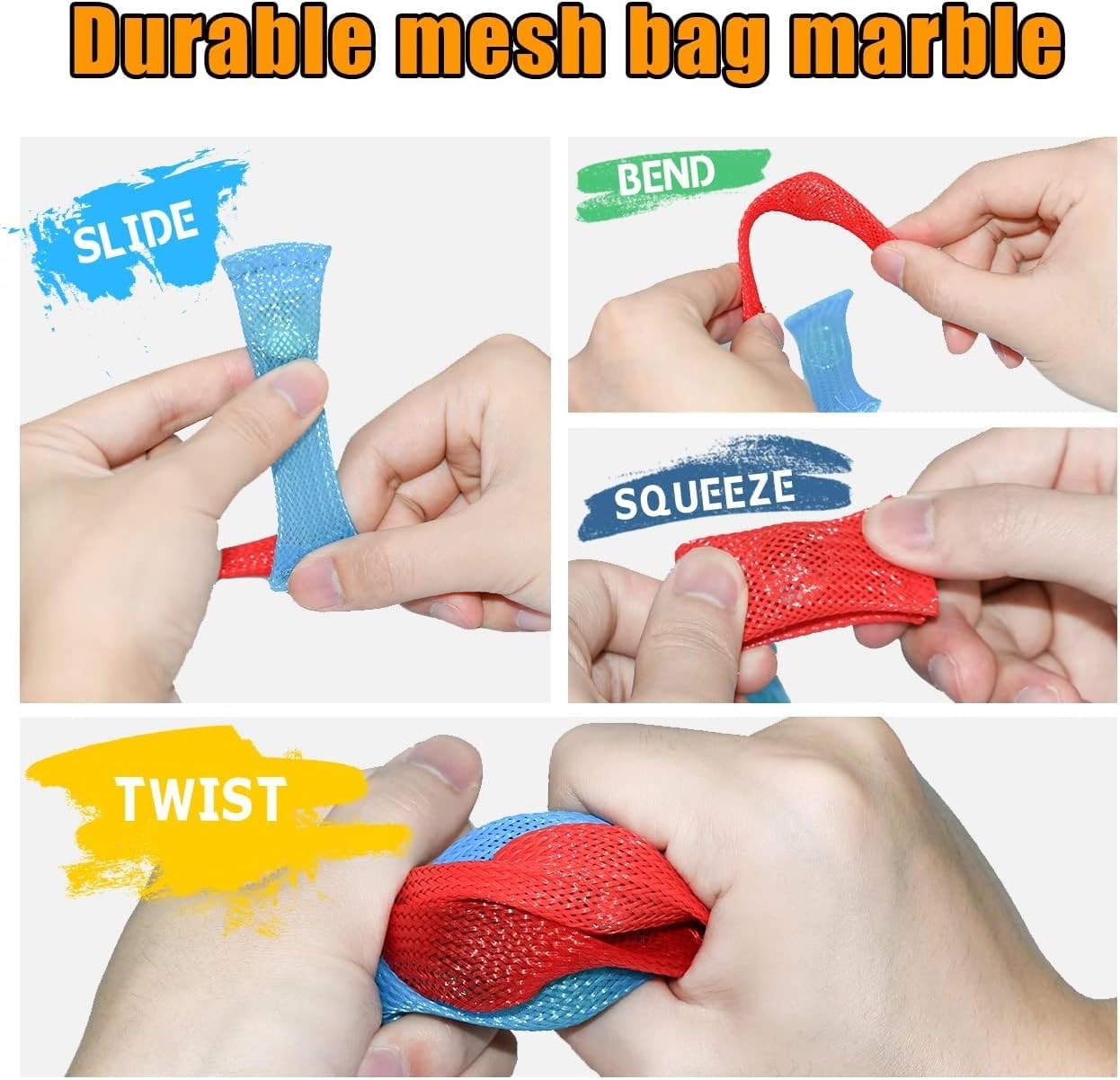 Sensory Fidget Toys Set 6 Pack with Infinity Cube, Magnetic Rings, Fidget Gaming Pad, Flippy Chain and More, Relieve Stress and Anti-Anxiety for Kids and Adults