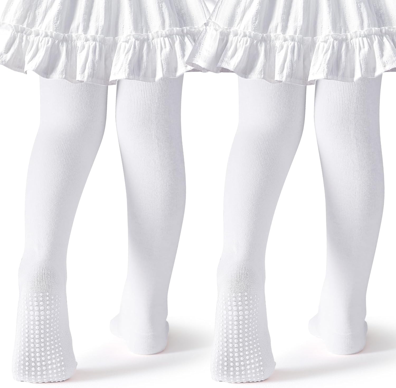 Baby Tights Non Slip Toddler Stockings Tights with Grippers Seamless Soft Cotton Knit Leggings Newborn