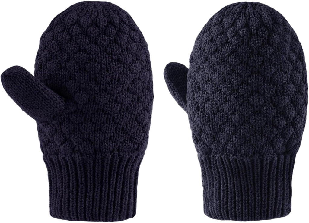 Baby Knit Mittens Toddler Boys Girls Gloves Winter Infant Newborn No Scratch Mitten 0-3 Years