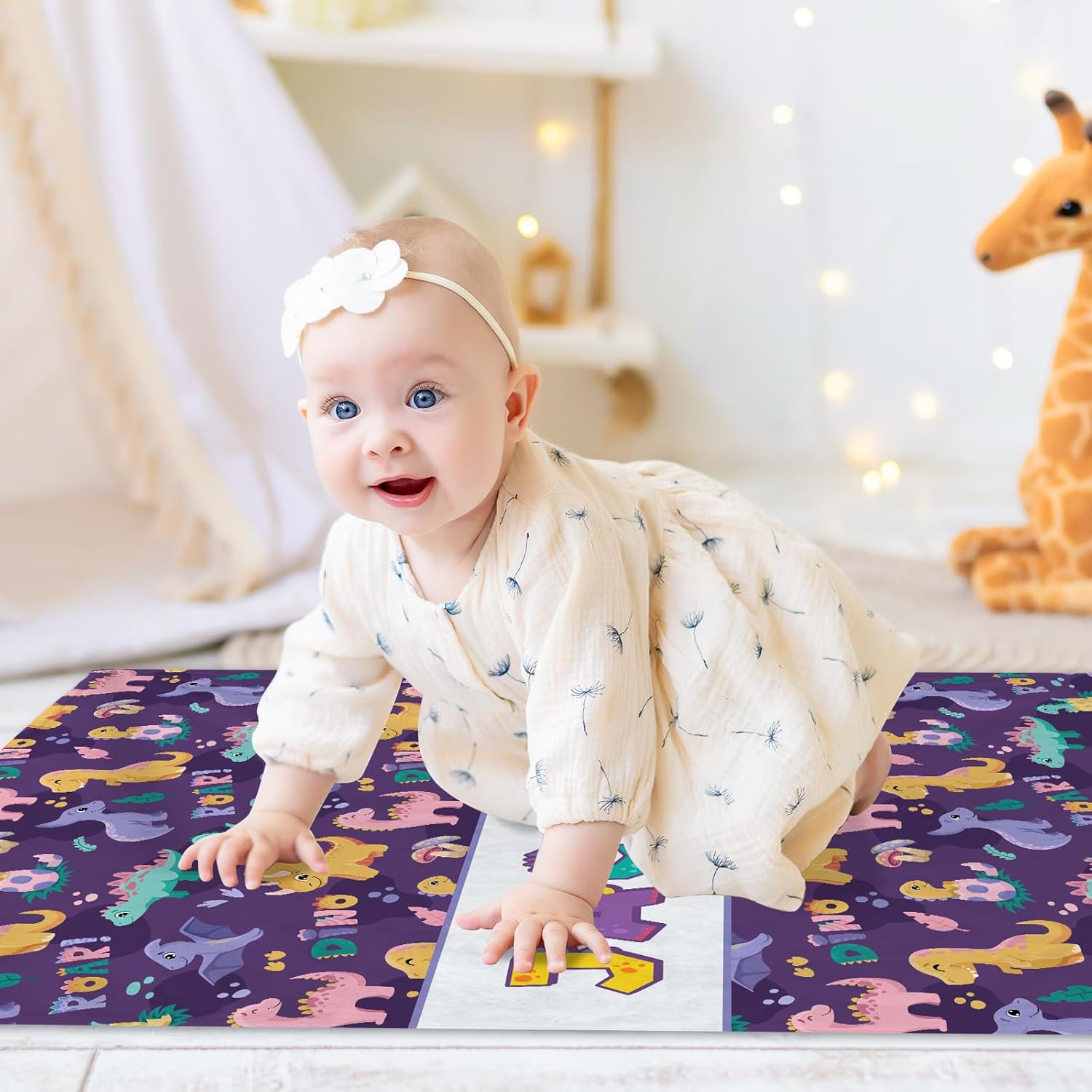 Personalized Dinasour Name Baby Blanket, Custom Cute Alphabet Name Blanket Toddler Boy Soft Flannne Swaddling Blankets Customized Monogram Memorial Gift from Nana for Infant Newborn Shower