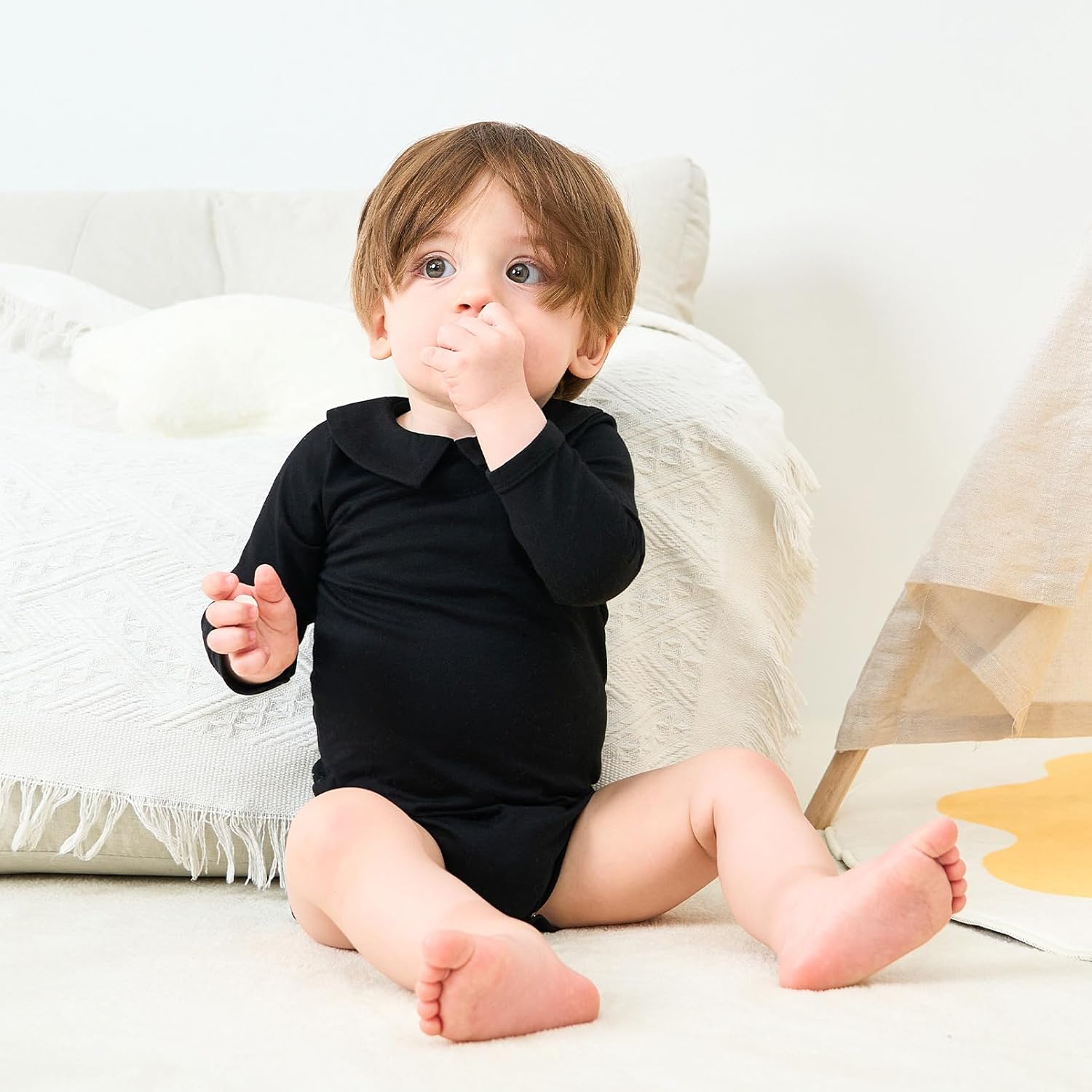 pureborn Baby Boys Girls Bodysuit Super Soft Cotton Romper 0-24 Months