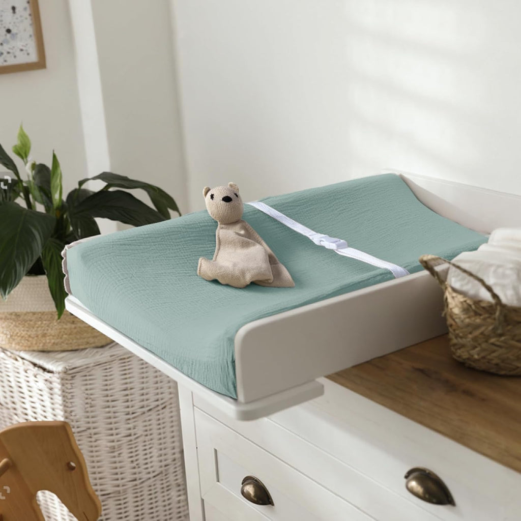 lulumoon Baby Changing Pad Cover: Muslin Diaper Changing Table Pad Cover - Changing Pad Sheets for Girls Boys